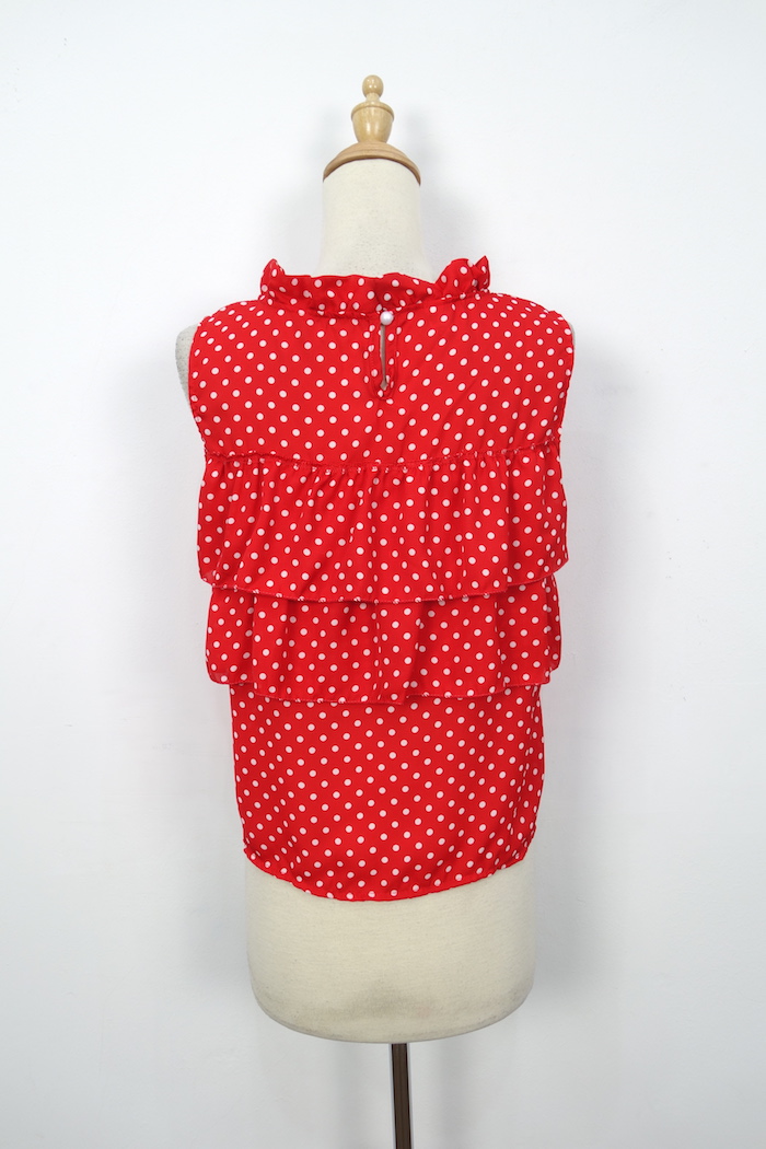 WT7131 Lovely Top Red