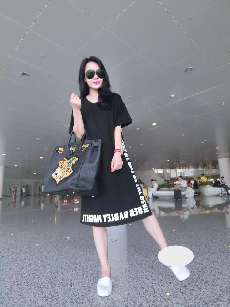 WD7135 Korea Fashion Dress Black