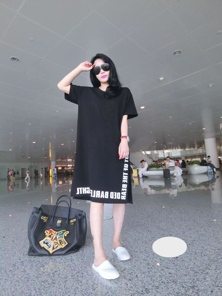 WD7135 Korea Fashion Dress Black