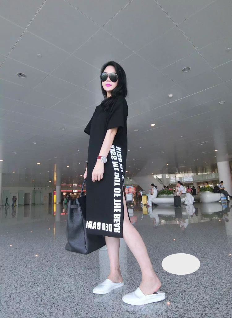 WD7135 Korea Fashion Dress Black