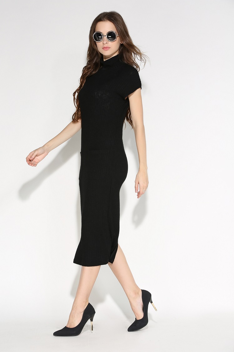 WD7139 Korea Fashion Dress Black