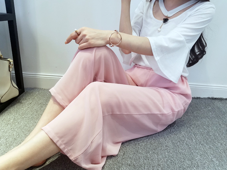 WP7144 Fashion Chiffon Pant Pink