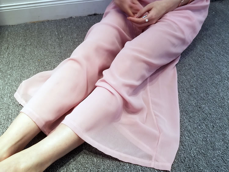 WP7144 Fashion Chiffon Pant Pink