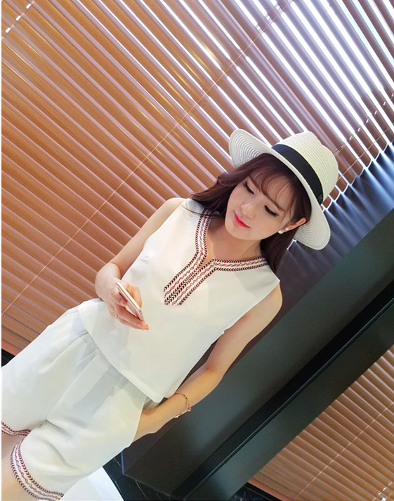 WT7145 Stylish Top and Pant White