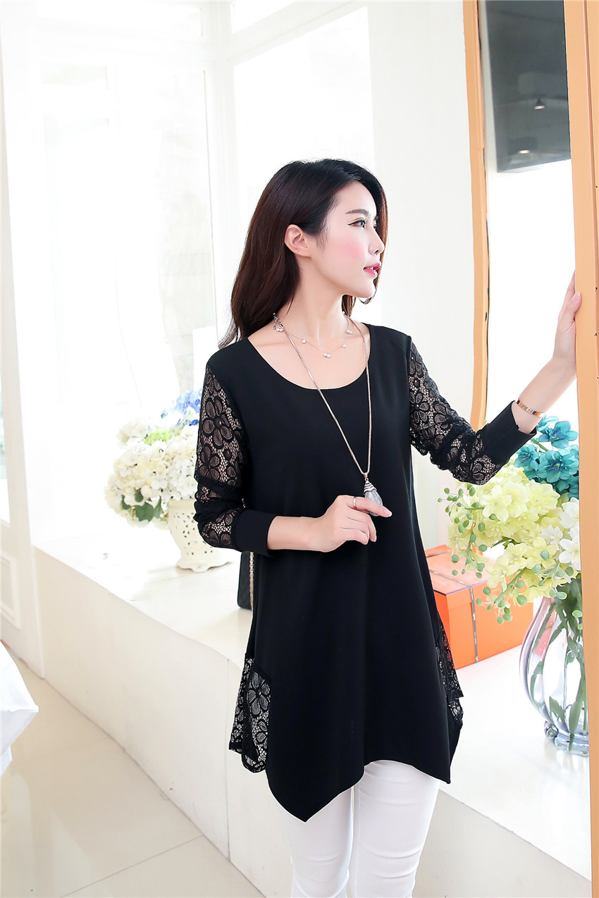 WT3742 Korea Fashion Top Black