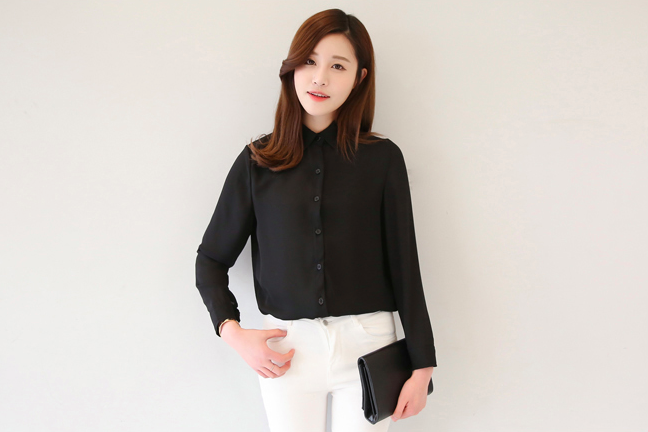 WT3744 Fashion Top Black