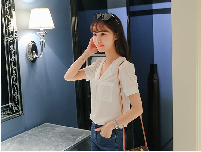 WT3746 Fashion Top White