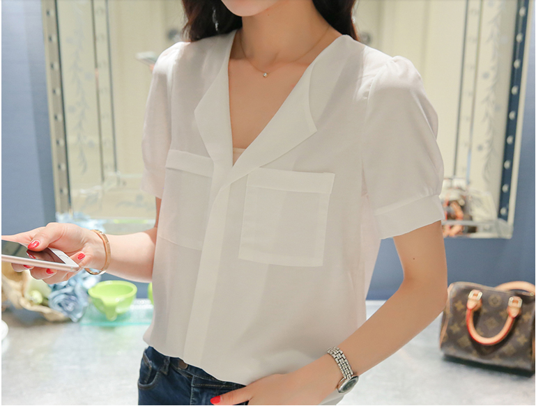 WT3746 Fashion Top White