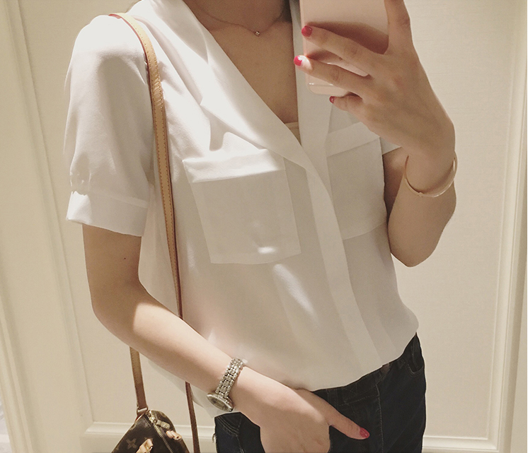 WT3746 Fashion Top White