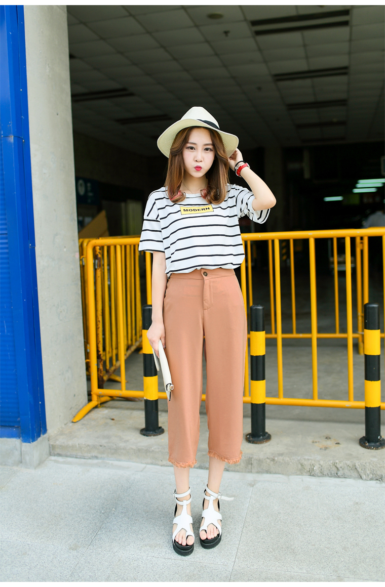 WP7165 Korea Stylish Pant Pink