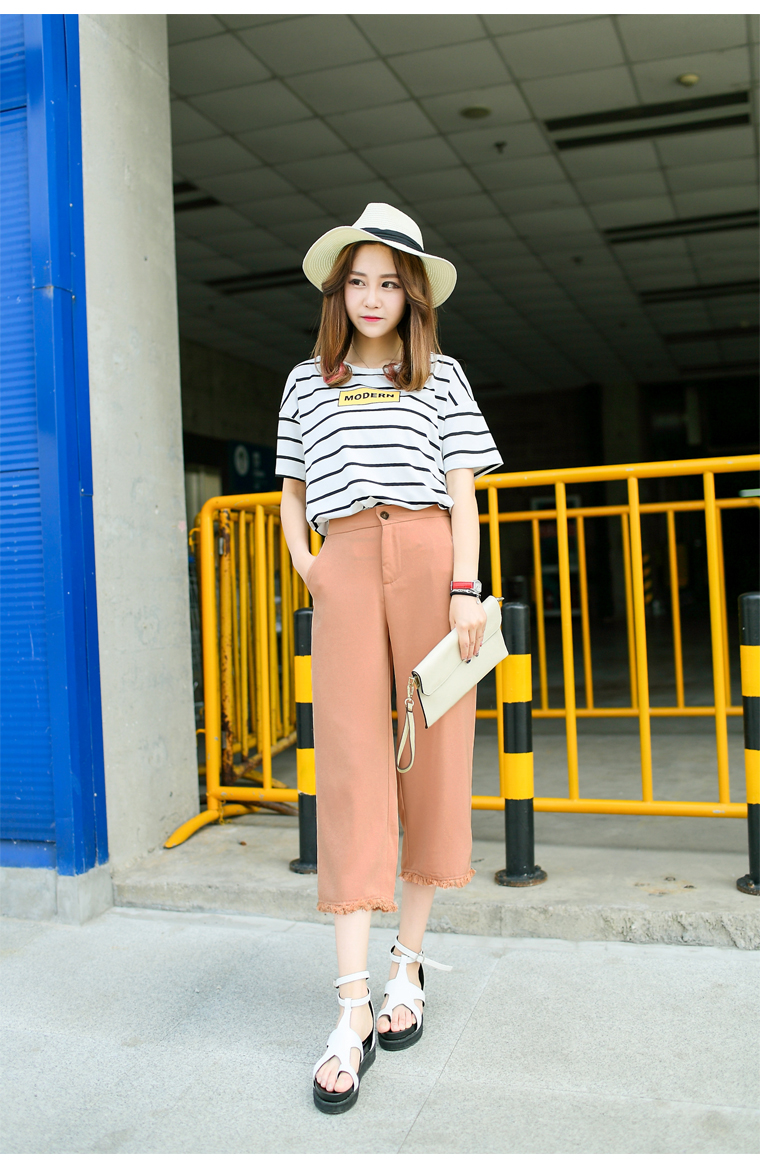 WP7165 Korea Stylish Pant Pink