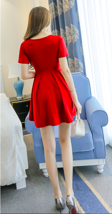 WD7168 Pretty Dress Red