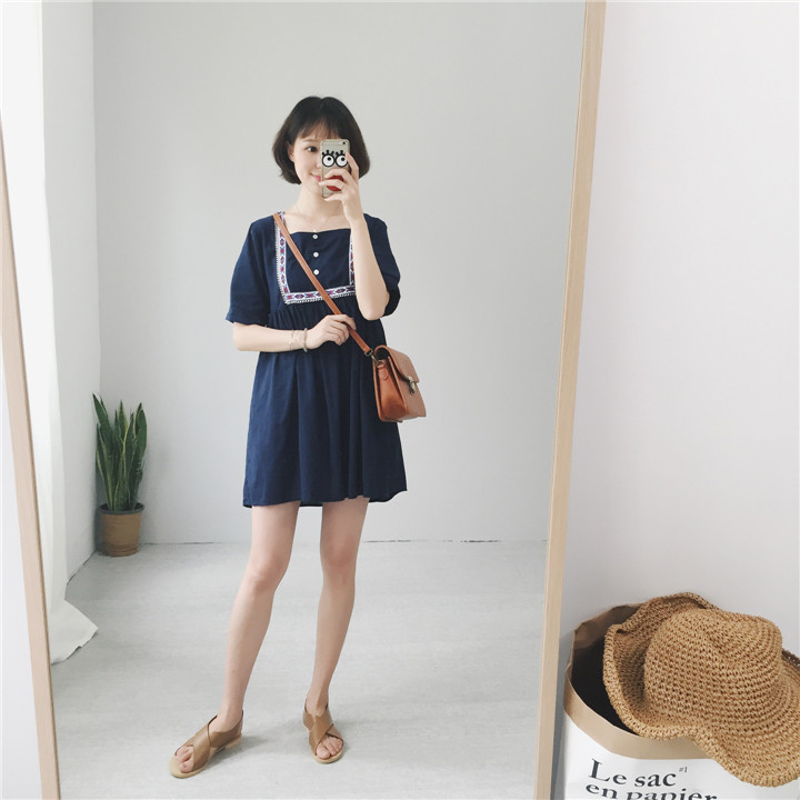 WD7186 Sweet Dress Blue