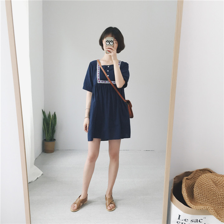 WD7186 Sweet Dress Blue