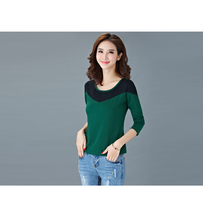 WT7189 Fashion Top Dark Green