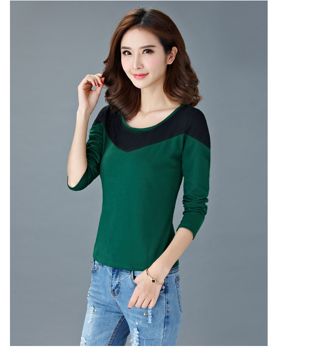 WT7189 Fashion Top Dark Green