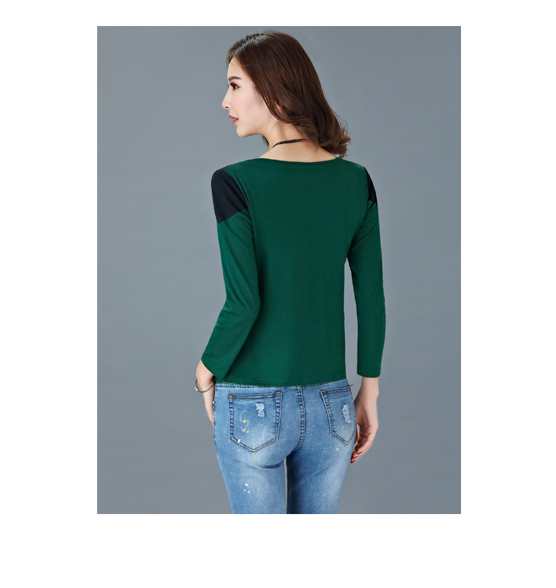 WT7189 Fashion Top Dark Green