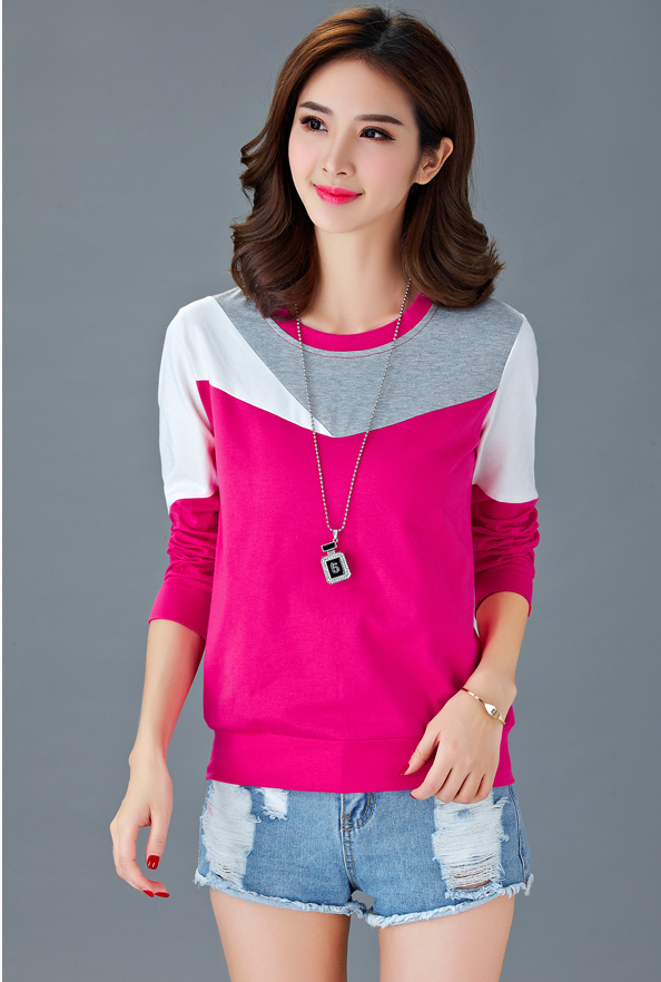 WT7190 Stylish Top Dark Pink