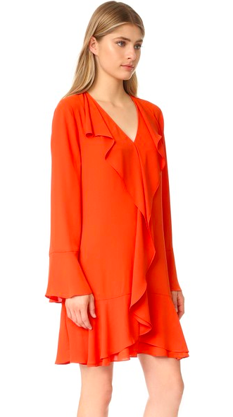 WD7193 Europe Fashion Dress Orange