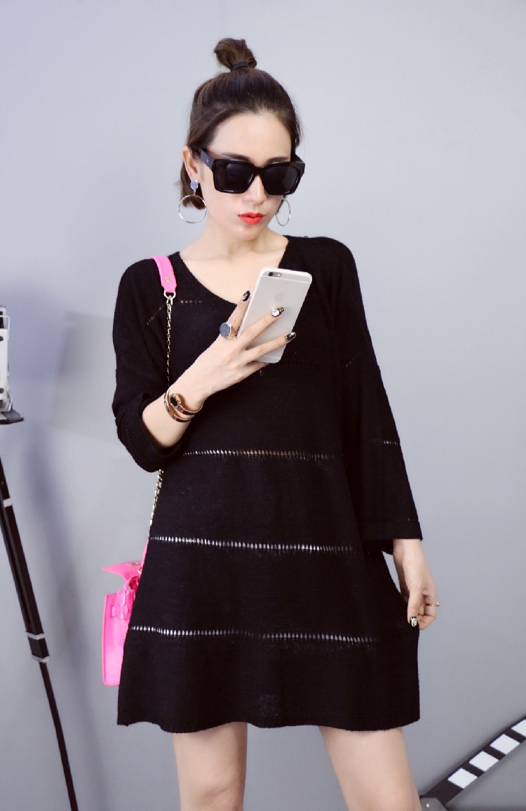 WD7211 Trendy Dress Black