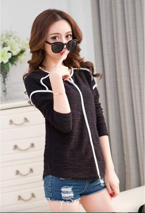 WT7212 Stylish Casual Top Black