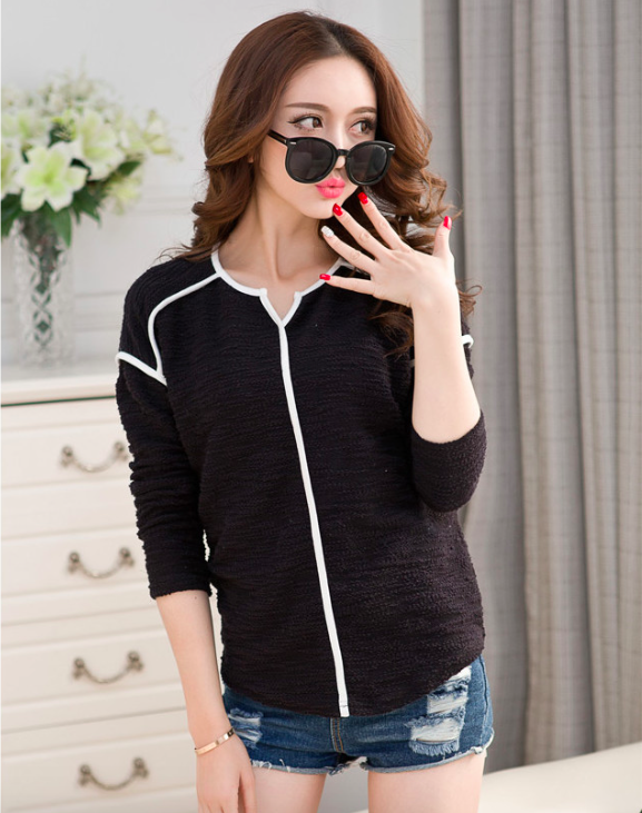 WT7212 Stylish Casual Top Black