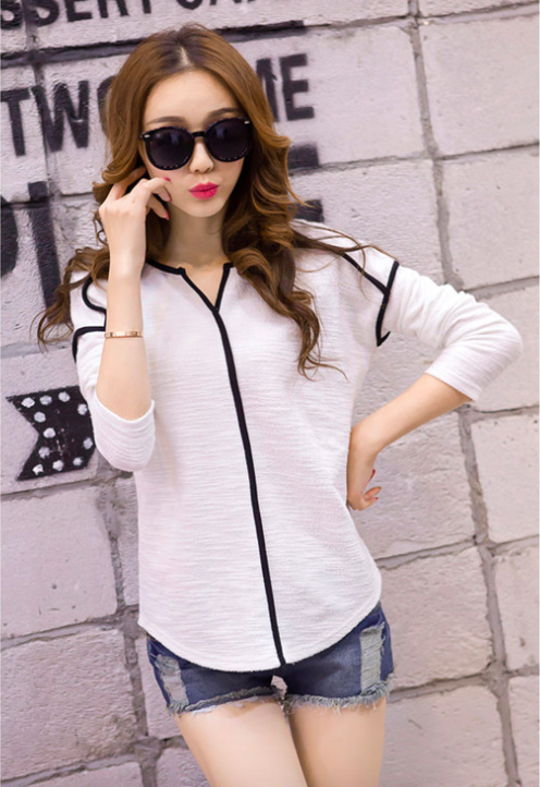 WT7212 Stylish Casual Top White