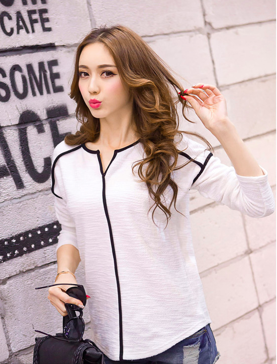 WT7212 Stylish Casual Top White