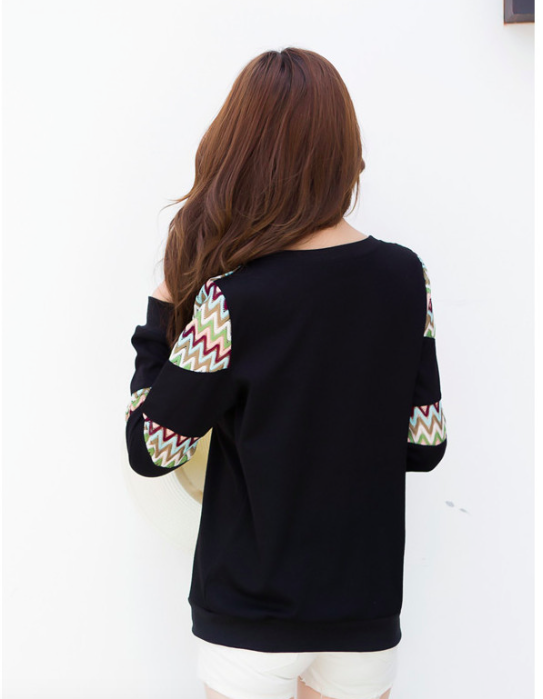 WT7251 Long Sleeves Top Black