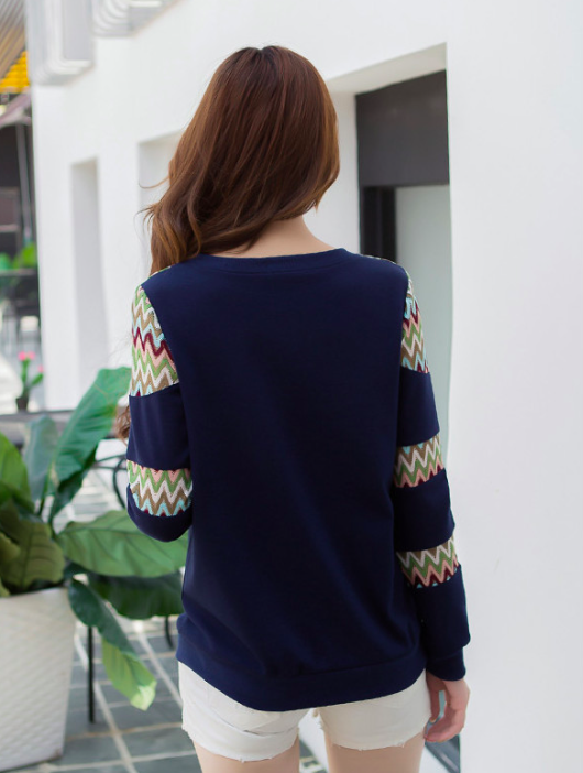 WT7251 Long Sleeves Top Blue