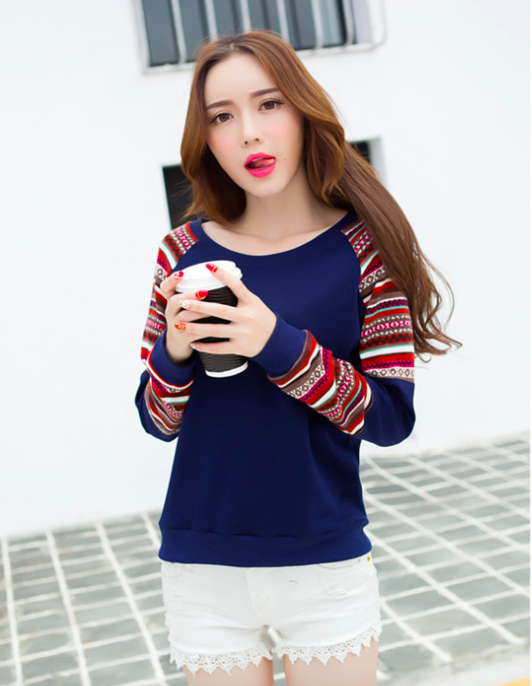 WT7252 Fashion Top Blue