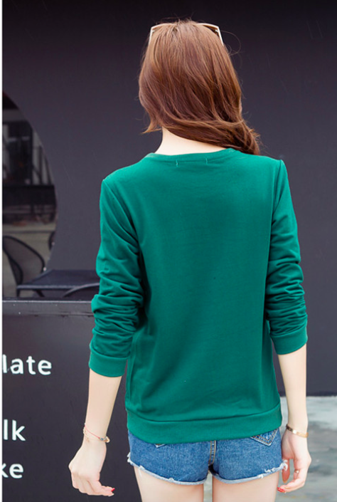 WT7253 Korea Stylish Top Green