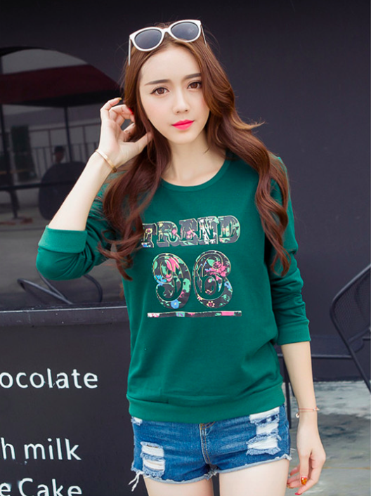 WT7253 Korea Stylish Top Green