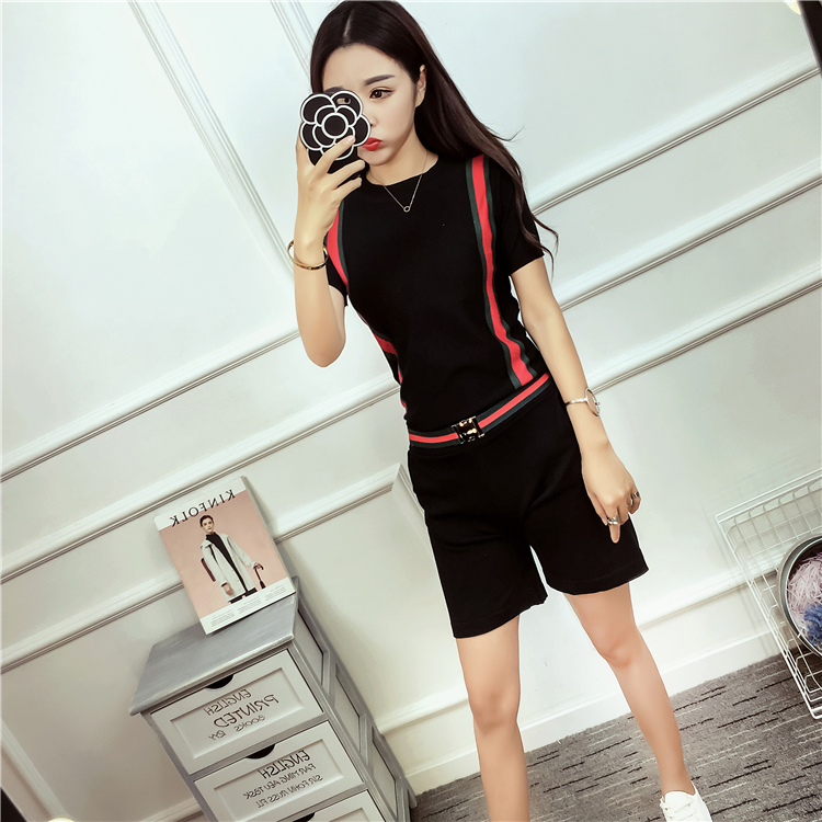 WT7259 Top and Pant Black (1 Set)