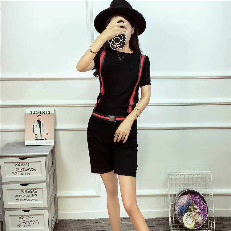 WT7259 Top and Pant Black (1 Set)