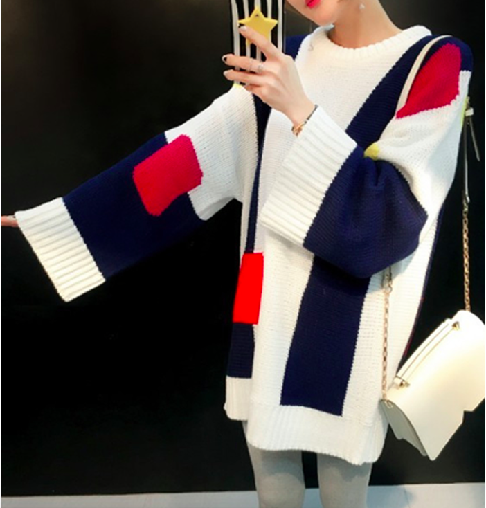 WD7270 Fashion Knit Dress As Picture