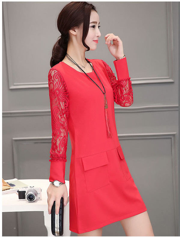 WD7310 Fashion OL Dress Red