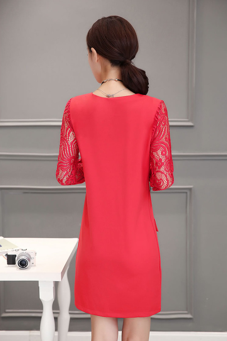 WD7310 Fashion OL Dress Red