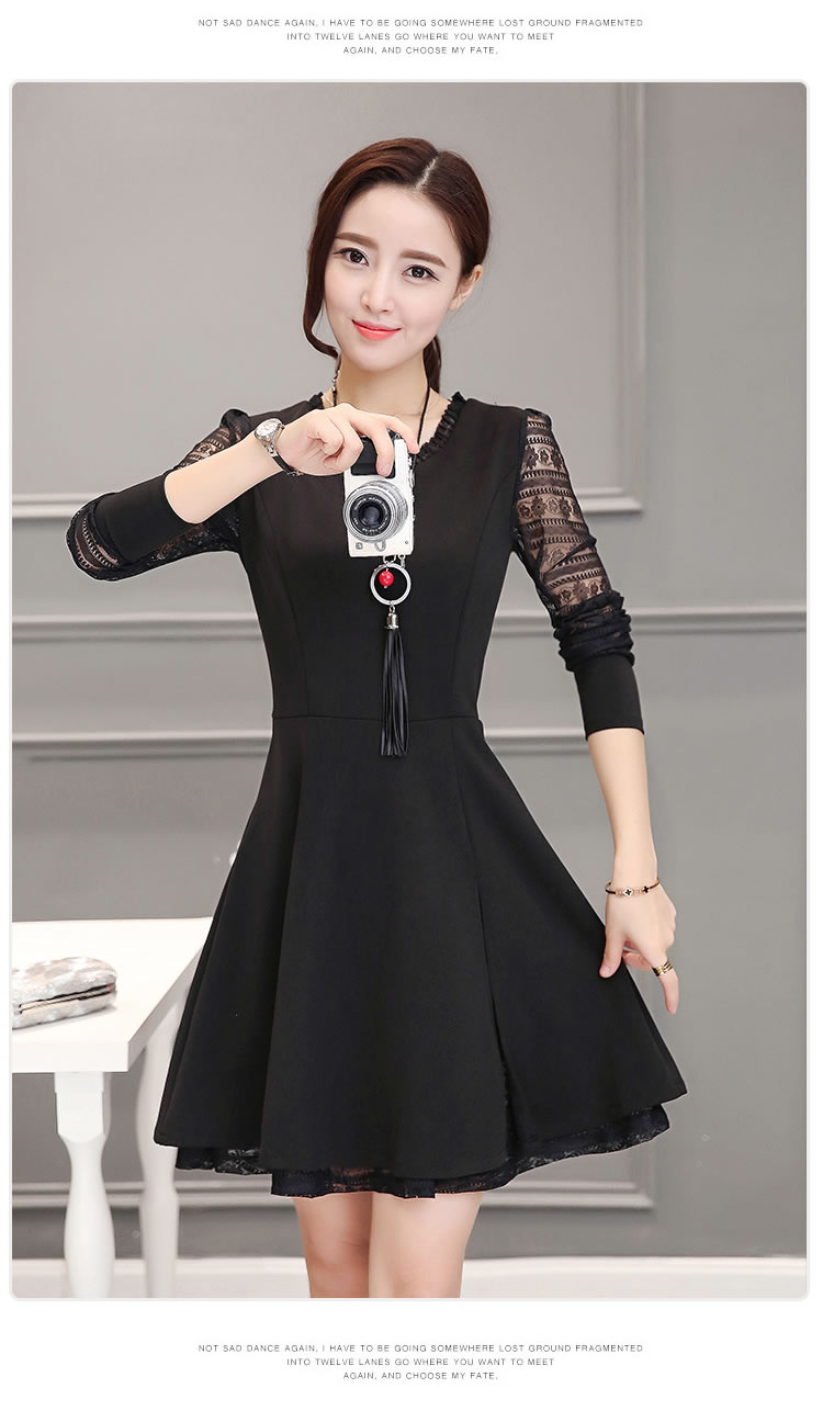 WD7311 Pretty Dress Black