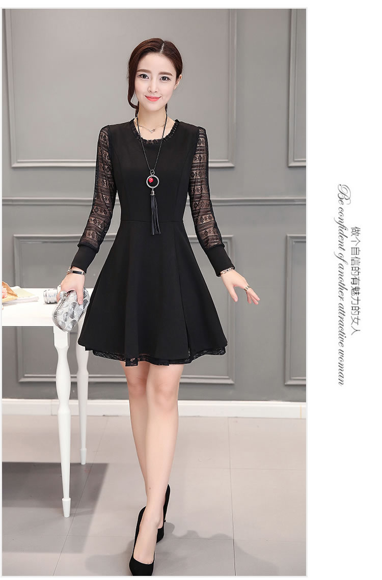 WD7311 Pretty Dress Black