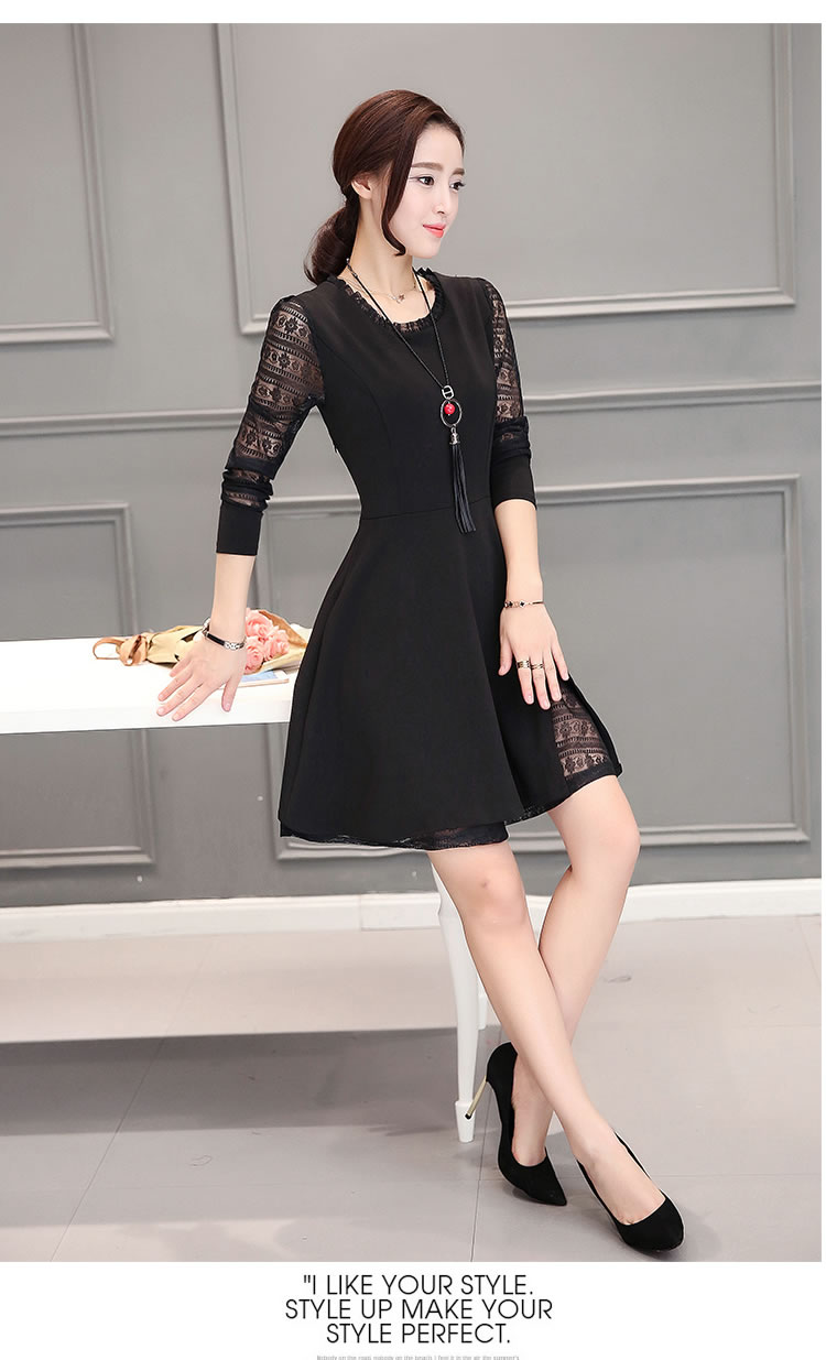 WD7311 Pretty Dress Black