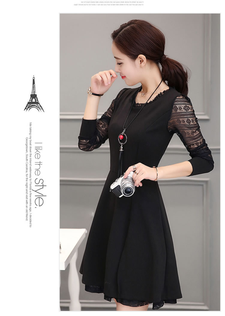 WD7311 Pretty Dress Black