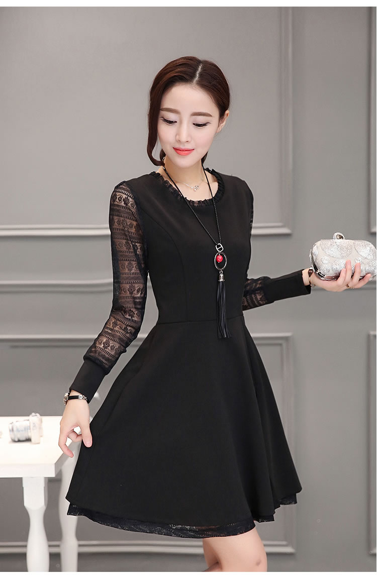 WD7311 Pretty Dress Black