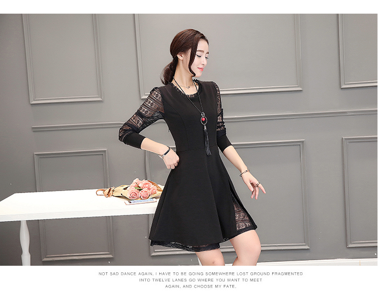 WD7311 Pretty Dress Black