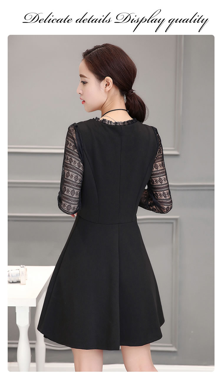 WD7311 Pretty Dress Black