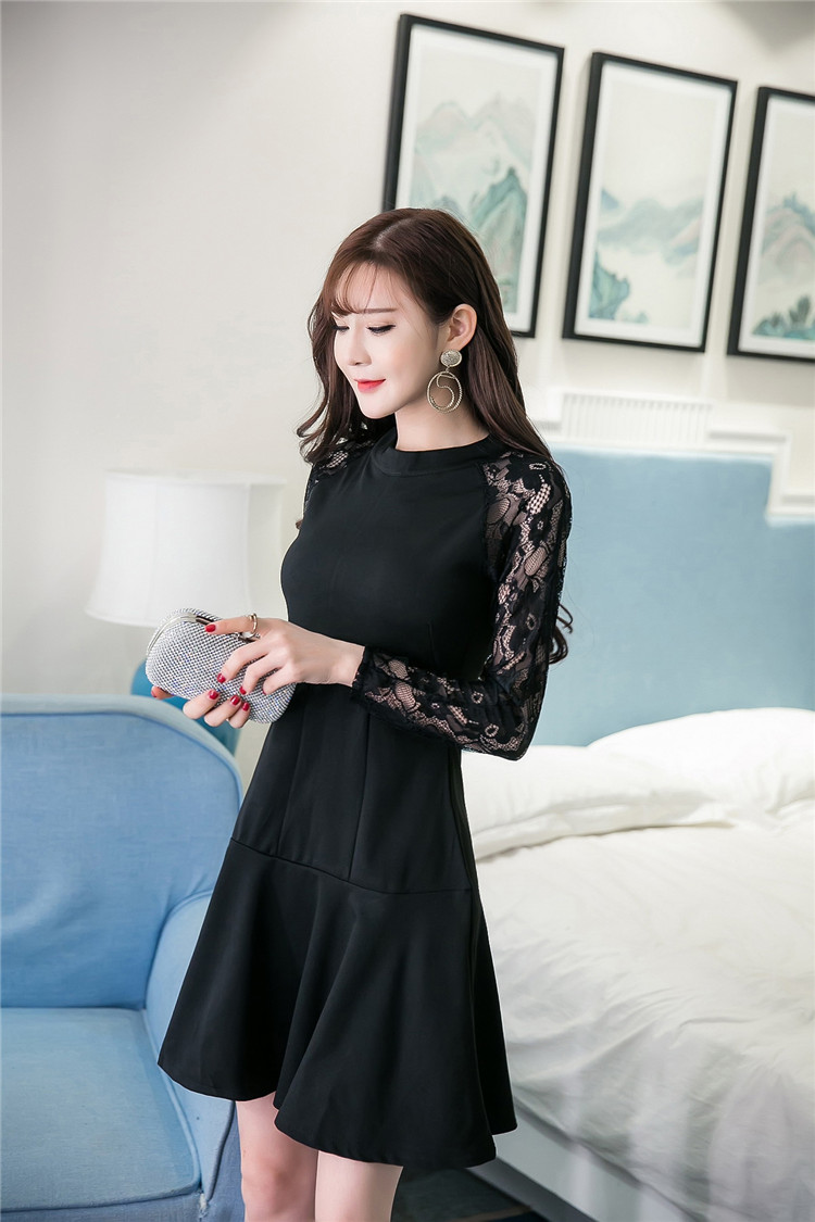 WD7321 Sexy Stylish Dress Black