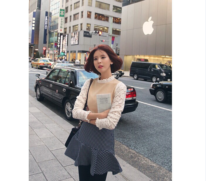 WT7336 Korea Fashion Top As Picture