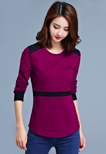 WT7353 Korea Fashion Top Purple