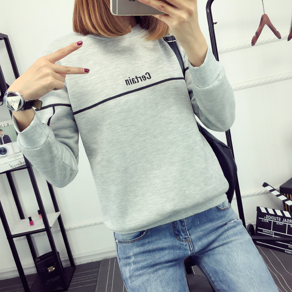 WT7358 Long Sleeves Top Grey