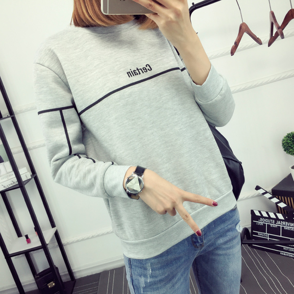 WT7358 Long Sleeves Top Grey